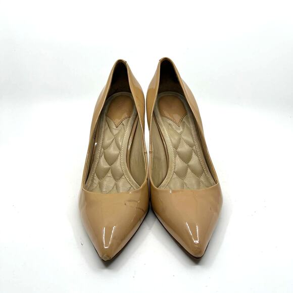 Brian Atwood Beige Patent Leather Pumps 8 US - Picture 5 of 9